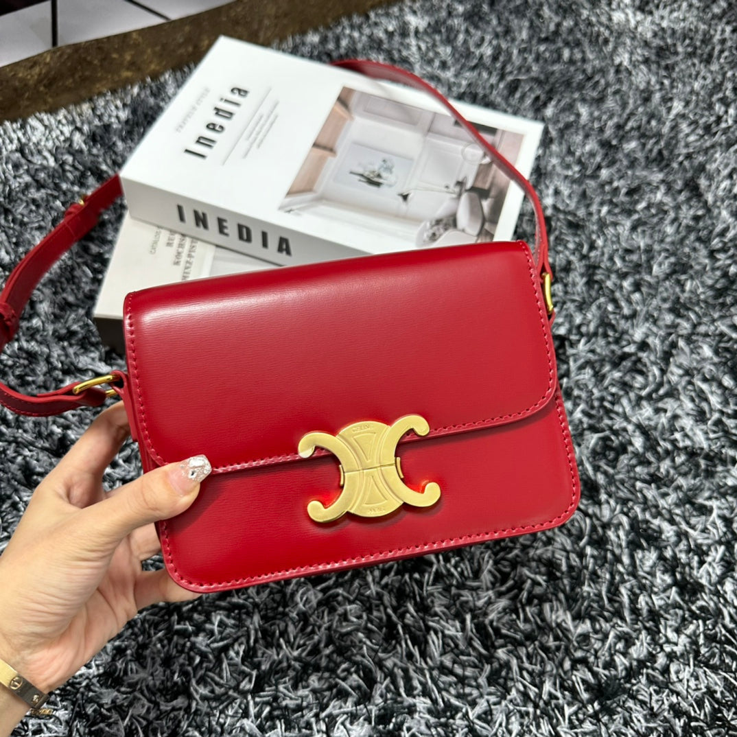 Triphome TEEN 18 Cherry RED Cowhide Leather