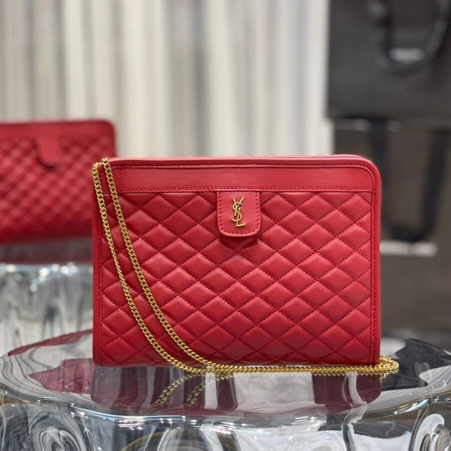 Designer handbag gold – front view