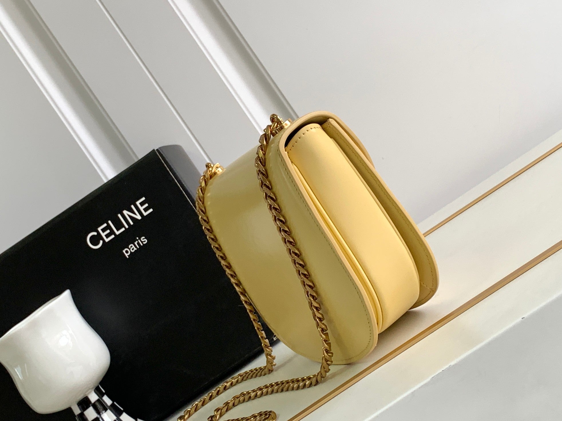 Teen Besace Triomphe 18.5 Lime Calfskin
