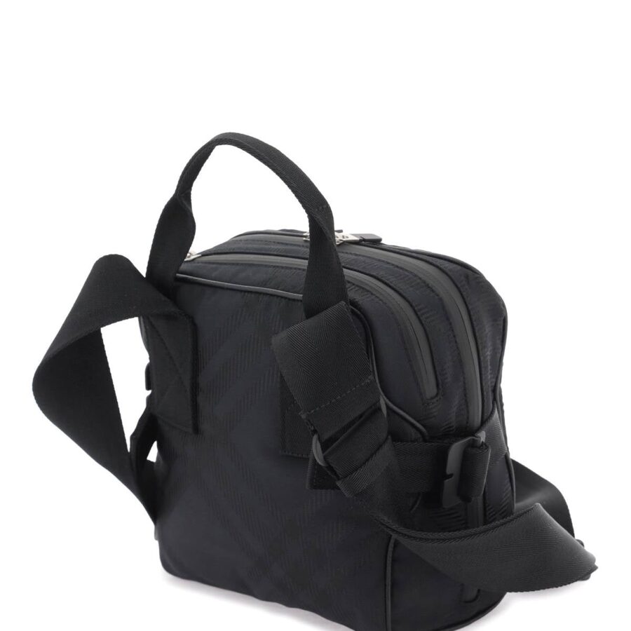 Burberry "Jacquard Check-In Shoulder Bag Men | Studio Nafay